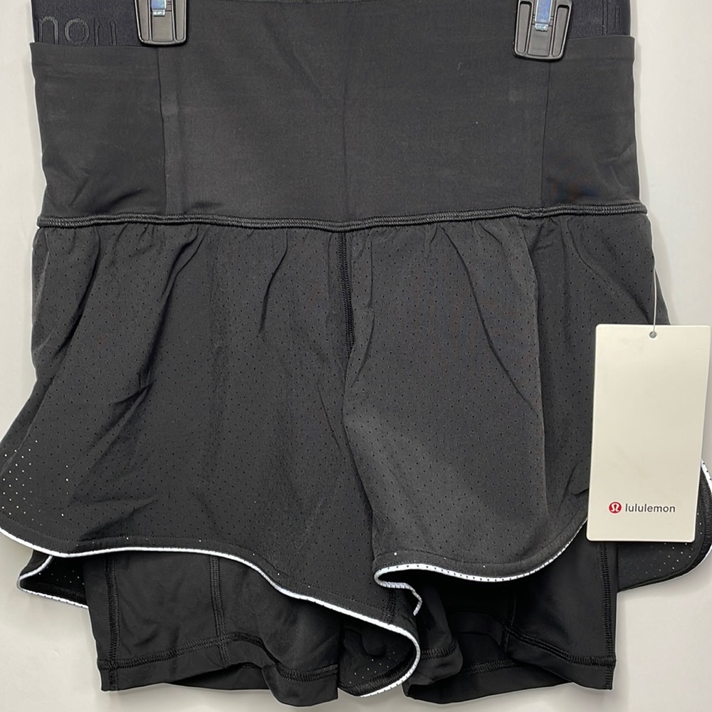 NWT Lululemon Fast & Free 2in1 Short Elite Reflective - Black
